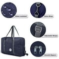 thumbnail image 4 of For Spirit Airlines Personal Item Bag 18x14x8,Foldable Travel Duffel Bag with Shoulder Strap,Underseat Tote Carry on Luggage Duffle Overnight(Navy Blue), 4 of 7