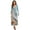 Beach Shell Starfish, variant on Womens Fall Dress with Pockets Colorful Hippie Flower Print V Neck Long Sleeve Maxi Dress for Wedding Guest A-Line Flowy Party Dressess, XL