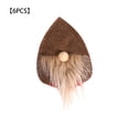 thumbnail image 1 of Juego de fundas para cubiertos navideños de 6 piezas, soporte de tenedor, vajilla de bolsillo, decoración de mesa de Navidad, accesorios de cocina, sombrero marrón Inevent HA000743-02B, 1 of 7
