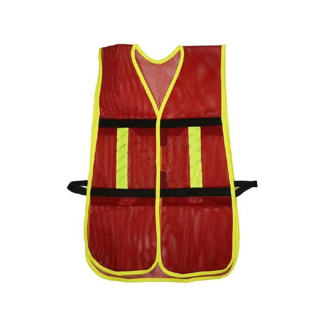Chaleco de Seguridad SURTEK Malla Ajustable Gancho Rojo 137494
