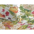 thumbnail image 3 of Ambesonne Citrus Quilted Bedspread Set 3 Pcs, Jungle Scene Leafy Twigs Art, King, Marigold Fern Green Ruby, 3 of 4