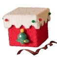 thumbnail image 3 of Elodie Christmas Gift Box DIY Crafts Cookies Box Holder Ornament Storage Case Handcraft Red with White Lid, 3 of 8