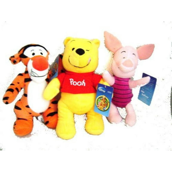 Winnie the Pooh Tigger Piglet 3 Plush Doll Stuffed Toy