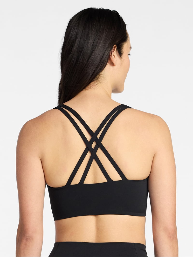 Avia Women's Low Impact Longline Strappy Back Sports Bra, Sizes XS