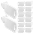 thumbnail image 6 of HEMOTON 24pcs Adjustable Fridge Bins White Plastic Shelf Dividers Kitchen Refrigerator Organizer for Neat Storage, 6 of 6