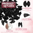 thumbnail image 3 of Uxcell 200 Count Mini Bows Small Satin Ribbon Bows with Sticky Pads, Fit for Wedding Party Decor Sewing DIY Black, 3 of 7
