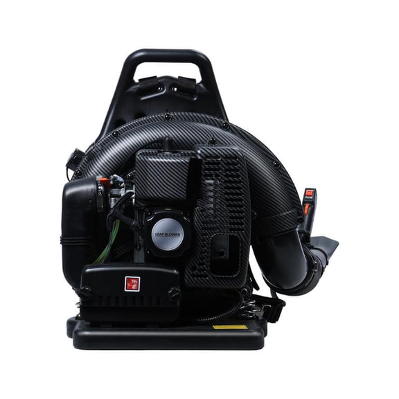 63CC Gas Leaf Blower, 3HP Backpack Blower with 665 CFM Air Volume and 205 MPH Wind Speed, Powerful 2-Stroke Engine with Flexible Pipe for Heavy-Duty Lawn Cleanup