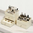 thumbnail image 4 of Cream Wind Desktop Cosmetics Storage Box, 4 of 6