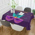thumbnail image 5 of 60"x90" Mardi Gras Tablecloth, Waterproof Washable Polyester Square Table Cover Durable Tablecloth for Kitchen Dining Table Party Decor, 5 of 7