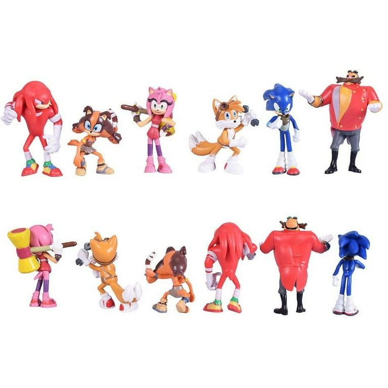 Sonic The Hedgehog - cifras de acción de Sonic, nudillos, colas, Amy y el  malvado Dr.Eggman. Decoración para tartas de cumpleaños, juguetes para  niños. : : Juguetes y Juegos