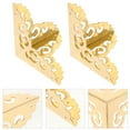 thumbnail image 5 of Golden Copper Corner Guards for Decoration Elegant Antique Design Firmware 4pcs, 5 of 8