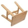 thumbnail image 7 of LULULION Small Shower Stool Bamboo Display Piece Light Brown For Adults In Kitchen 1Pcs, 7 of 7