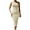 Beige, variant on Bodycon Dresses for Women Sleeveless Midi Dresses One Shoulder Casual Dress Cocktail Party Dresses Black S