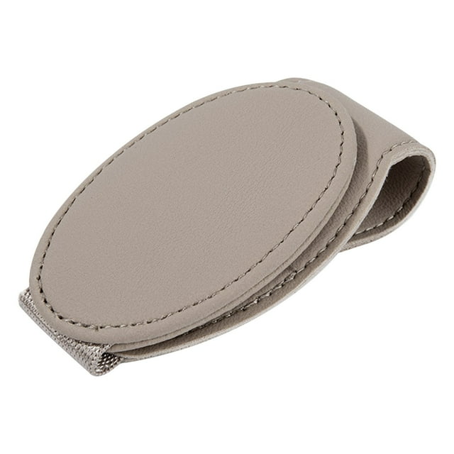 Sun-Kissed, Car Sunglasses, Storage Box Clip, Portable Drive Organizer, Multifunctional Visor Holder, for Commuting, Travel, Clear Protection, Automotive Accessory Hzhnb Under 25 | Pu, Beige