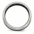thumbnail image 2 of Edward Mirell Black Ti Beveled .09 ct Dia w/Sterling Silver Bezel 7mm Band Size 13, 2 of 4