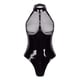 thumbnail image 1 of Mono sexy brillante, mono ajustado, mono con cuello halter, top de bikini para discoteca licenciado en Derecho, 1 of 9
