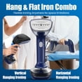 thumbnail image 3 of Vaporizador de hierro NTAYDZSW, 1800 W, cerámica, calentamiento, 300 ml, azul, 120 V, 3 of 9