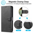 thumbnail image 5 of Allytech Flip Case for Galaxy S21 Ultra, Premium PU Leather Wallet Case Classic Design with Card Slot and Magnetic Closure Folio Fold Stand Cover Case for Samsung Galaxy S21 Ultra 5G, Black, 5 of 7