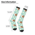 thumbnail image 3 of Bingfone Compression Socks for Women and Men Long Socks for Running Athletic Cycling Nurse-Snail And Flower, 3 of 8