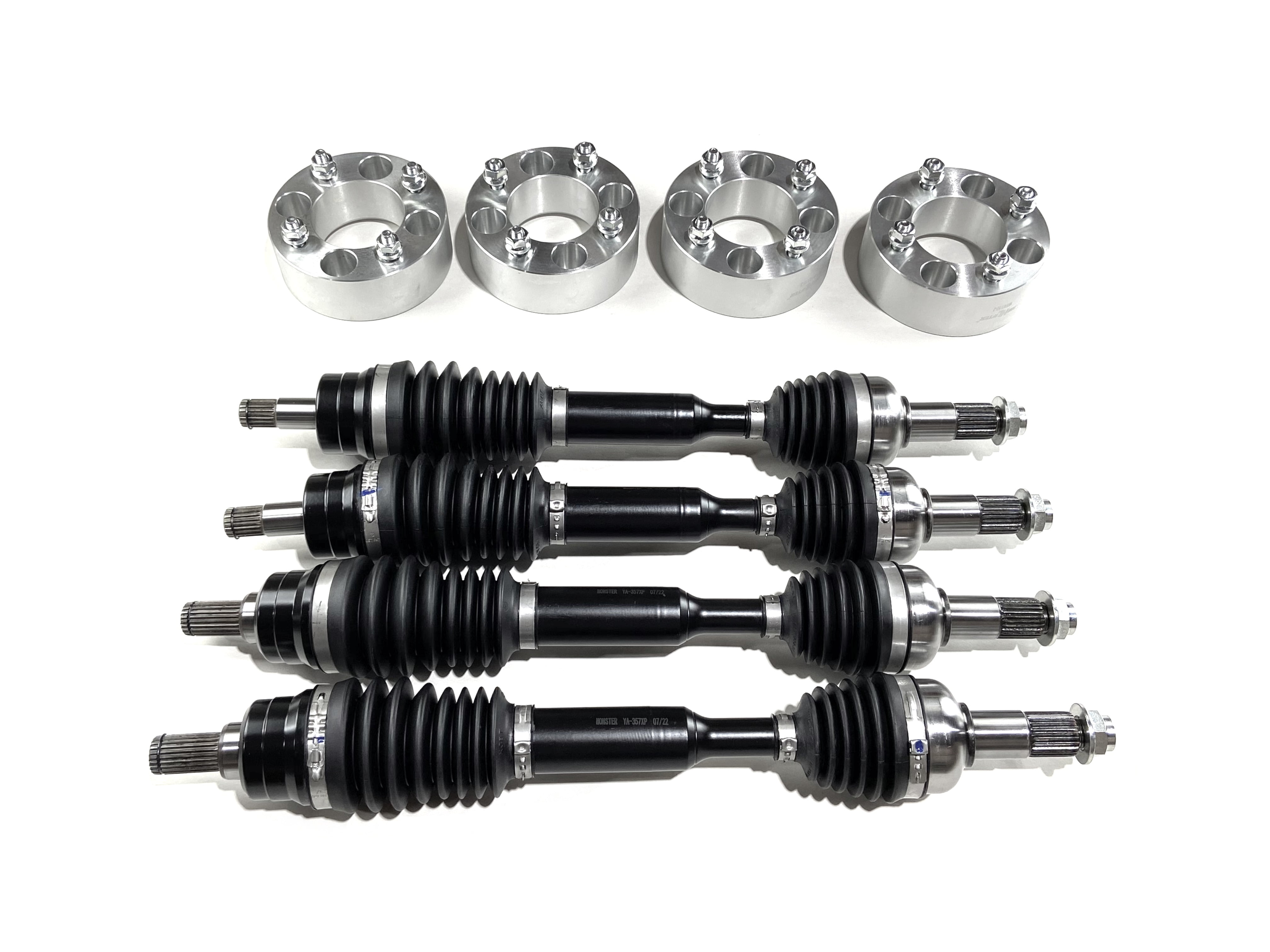 Monster Axles Full Set w/ Spacers for Yamaha Grizzly 700 20162022, XP