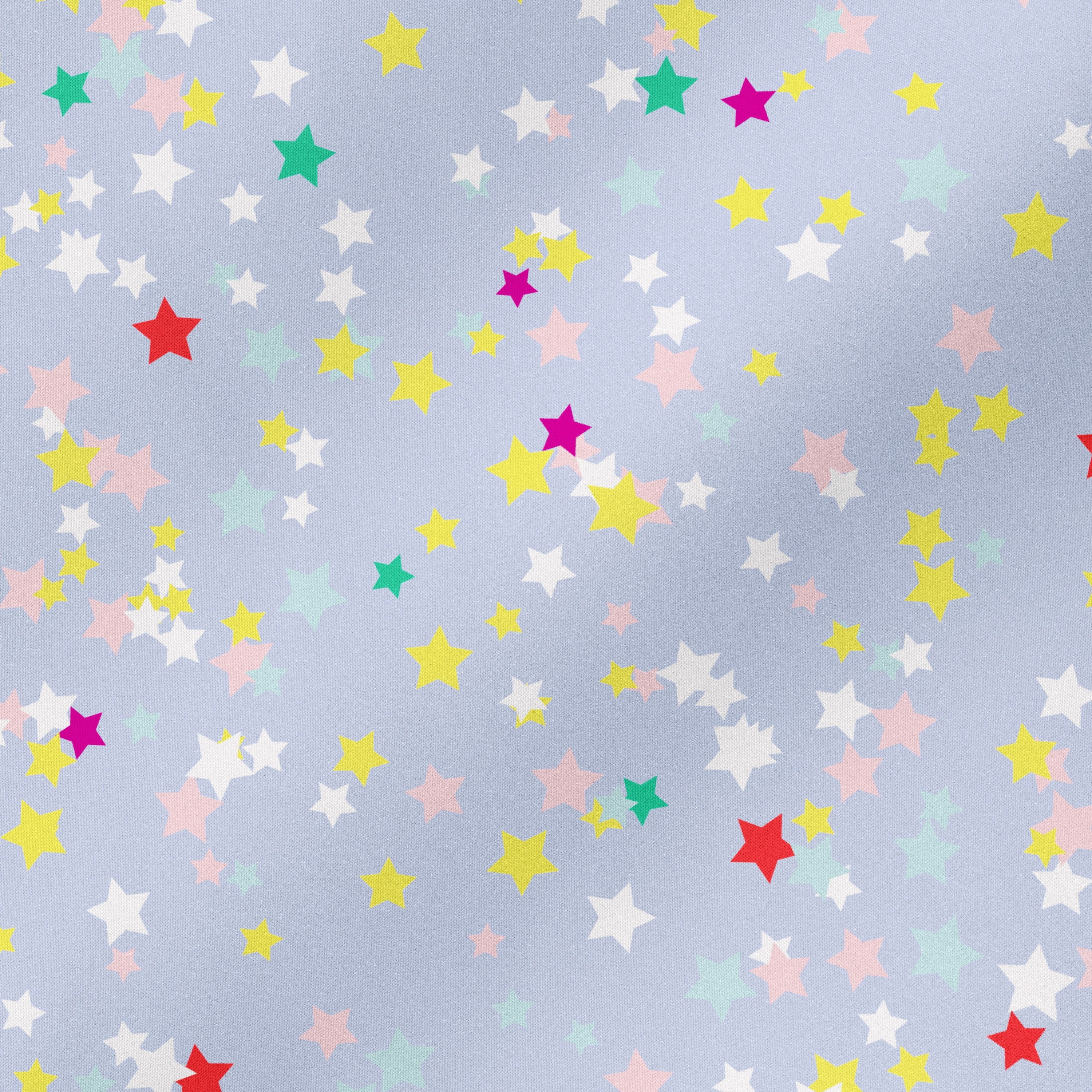 Mainstays Kids Microfiber Bed Sheet Set, Full, Stars, 4 Pieces