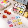 thumbnail image 3 of Set de 9 esmaltes de uñas adhesivos sólidos con nueve diseños, 27 g de goma de metilo, 3 of 8