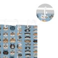 thumbnail image 5 of Yayeee Shower Curtain with Hooks 72"x72" Waterproof Fabric Bathroom Hanging Decor, Vibrant Cute Cat, 5 of 5