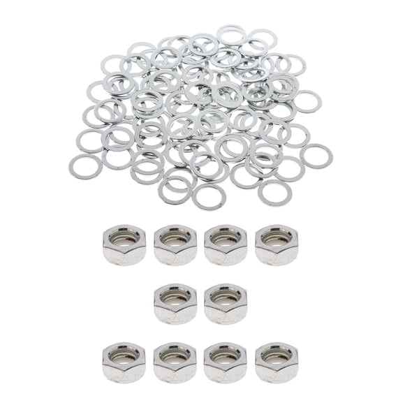 Tuercas de Fijación de Eje de 10 Piezas 9 Arandes de 100 Piezas para Camión de Monopatín Sunnimix Tuercas de eje del monopatín