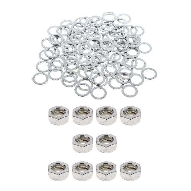 Tuercas de Fijación de Eje de 10 Piezas 9 Arandes de 100 Piezas para Camión de Monopatín Sunnimix Tuercas de eje del monopatín