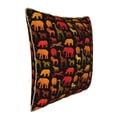 thumbnail image 2 of Haiem Animal Print Velvet Soft Solid Decorative Square Throw Pillow Covers Set with Elegant Piping Christmas Cushion Case for Sofa Bedroom Car-16"x16", 2 of 8