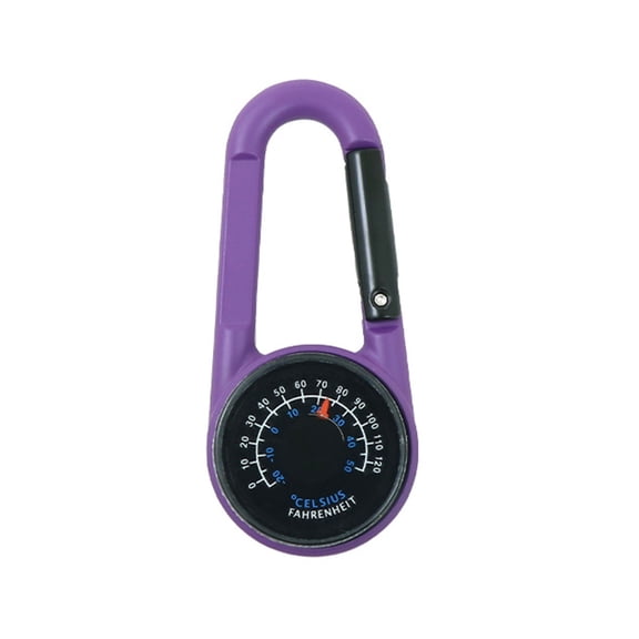 YIEMEEN Outdoor Small Compasses Carabiner Double Side Compasses Thermometers Backpack Buckles