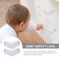 thumbnail image 2 of 10pcs Right Angle Closet Lock Safety Lock Cabinet Latch Lock Guard Fridge Lock, 2 of 8