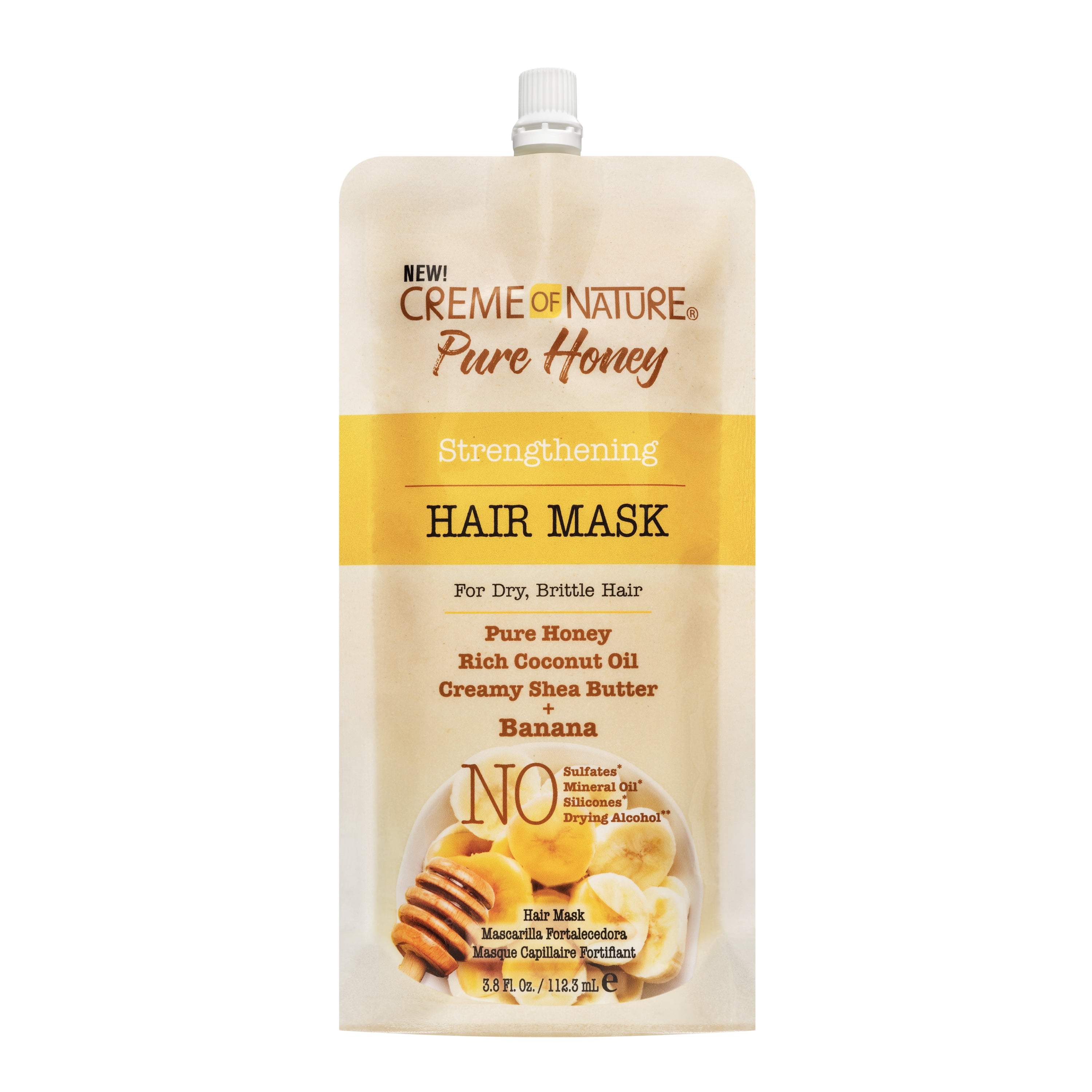 Creme Of Nature Pure Honey Strengthening Hair Mask 3 4 Oz Walmart Com