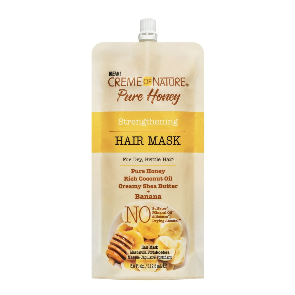 Crème of Nature Pure Honey Strengthening Hair Mask 3.4 oz - Walmart.com