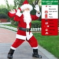 thumbnail image 5 of Disfraz de Papá Noel navideño con barba para hombre, disfraz de Papá Noel para cosplay, disfraz de Navidad para hombre y adulto, 5 of 5