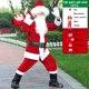 thumbnail image 5 of Disfraz de Papá Noel navideño con barba para hombre, disfraz de Papá Noel para cosplay, disfraz de Navidad para hombre y adulto, 5 of 5