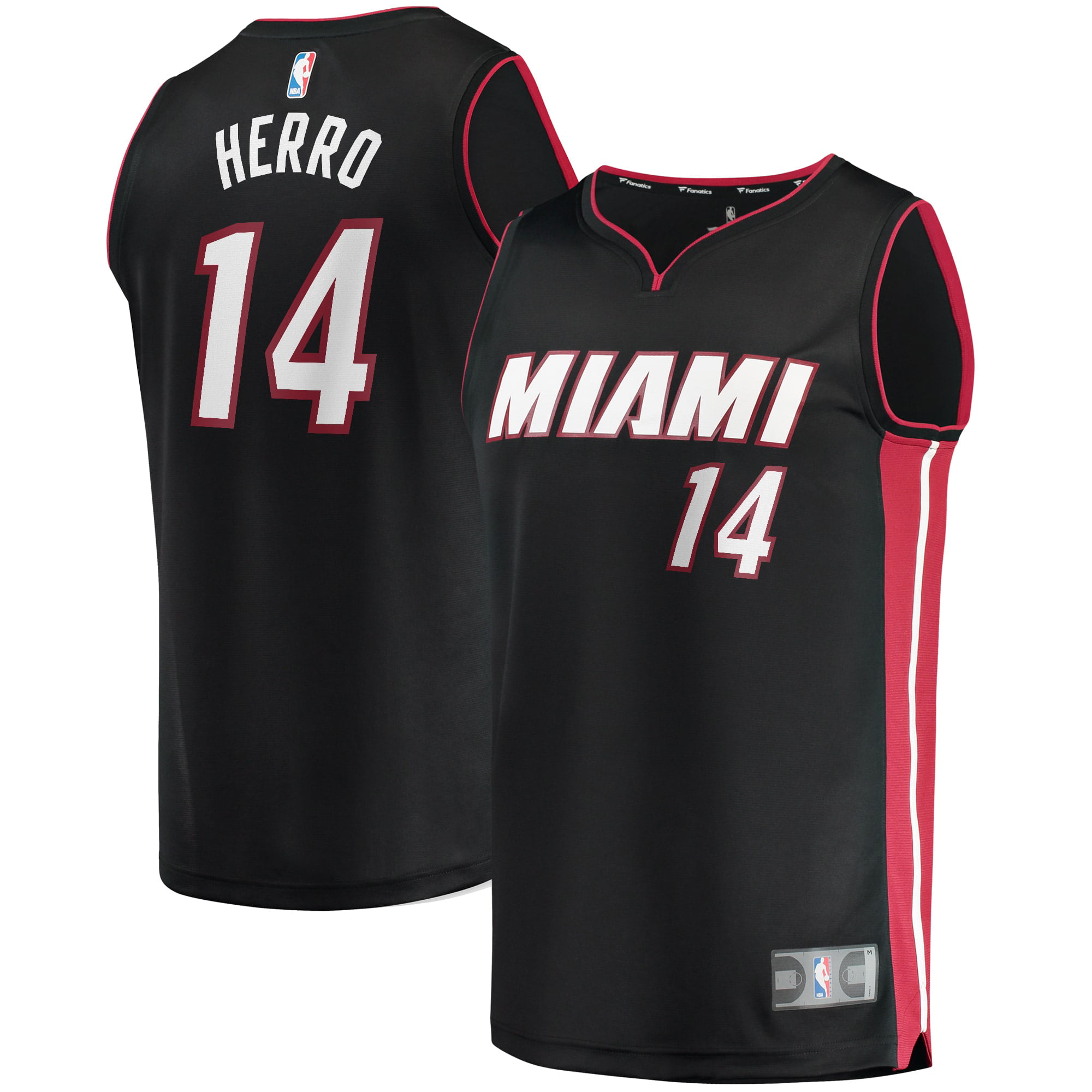 Tyler Herro Miami Heat Fanatics Branded Youth Fast Break Replica Jersey ...