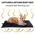 thumbnail image 6 of Furhaven ThermaNAP Self-Warming Cat Bed for Indoor Cats & Large/Medium Dogs, Washable & Reflects Body Heat - Quilted Faux Fur Reflective Bed Mat - Black, Large, 6 of 9