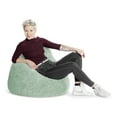 thumbnail image 2 of Gouchee Home Fluffy Sage Faux Fur Bean Bag Chair – Plush Lounge Seating with Polystyrene Bead Filling, Suitable for Adults and Teens, Lightweight & Portable for Bedroom, Dorm or Living Room, 2 of 6
