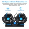 thumbnail image 2 of Ventilador USB de doble cabezal de 12V ventilador de escritorio giratorio de 360 grados ventilador d Abanopi Ventilador de mesa, 2 of 7