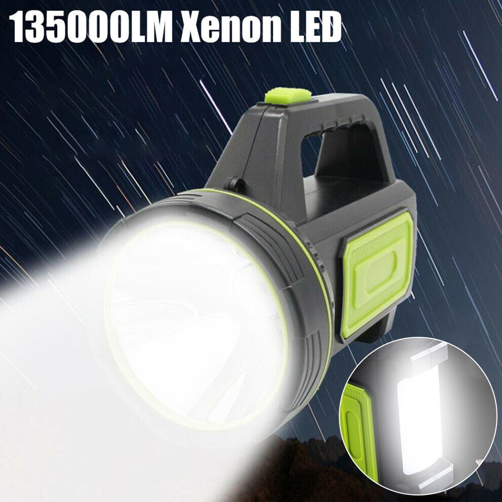 135000 Lumens LED Ultra Bright Searchlight Spotlight USB Flashlight Outdoor Lamp 