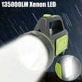 thumbnail image 3 of Gpoty 135000-lumen Rechargeable Li-ion Led Work Spotlight 2 Modes Ip65 Waterproof Large Searchlight(No Side lights), 3 of 11