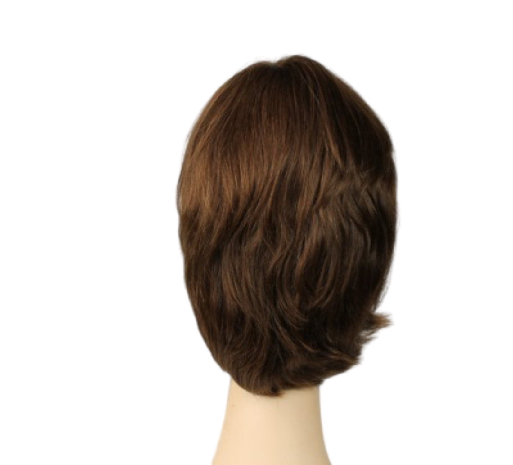 European Human Hair Freeda Wig Regina Light Brown Multi-Directional Skin Top Size S