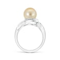 thumbnail image 2 of ANGARA Golden South Sea Cultured Pearl and Diamond Loop Ring in 14K White Gold for Women | June Birthstone, Birthday, Anniversary, Jewelry Gift for Women | Pearl Ring, 2 of 8