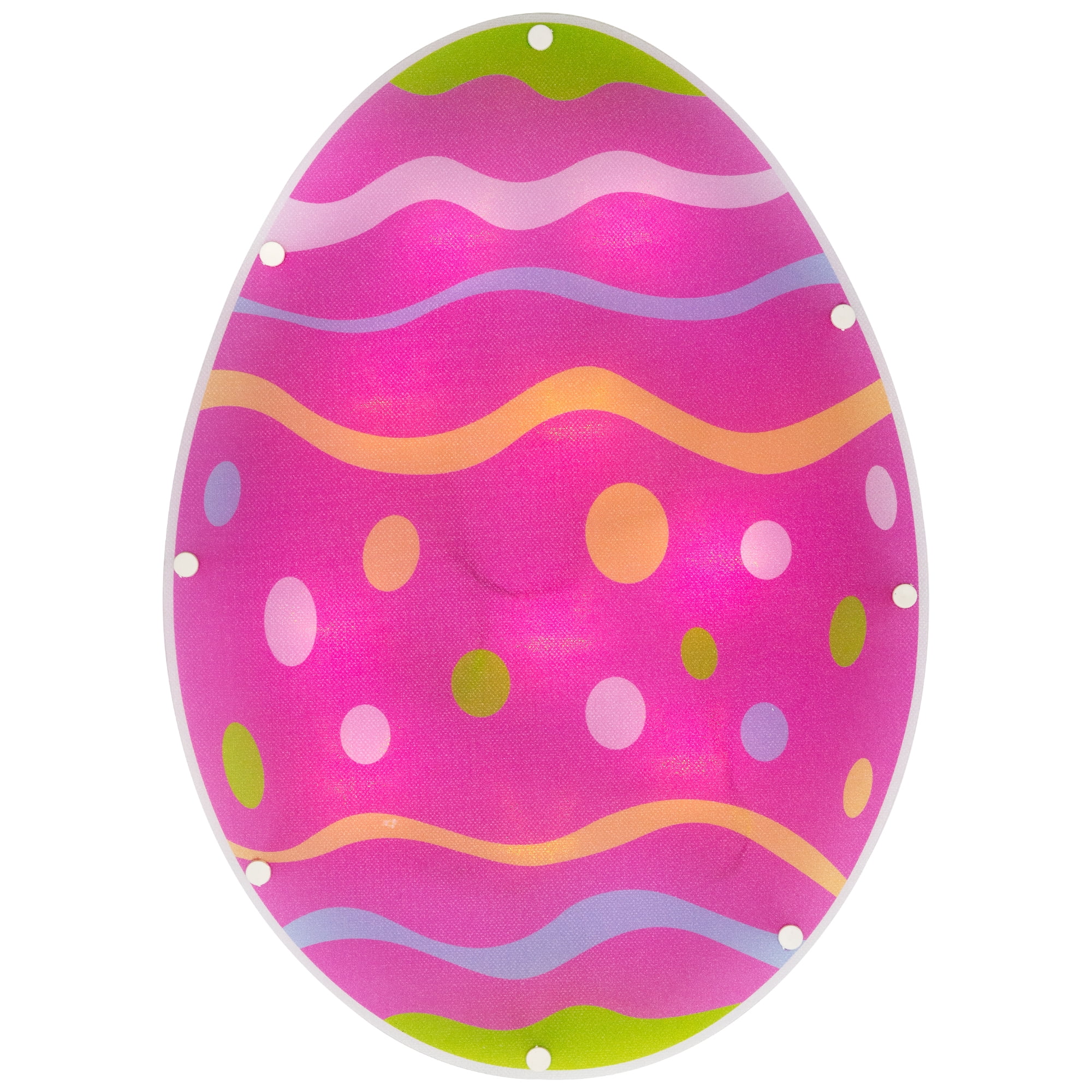 Northlight Battery Operated LED Lighted Easter Egg Window Decoration - 14"