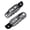 Black, variant on Rear Passenger Footrests Foot Pegs Pedal Pads For Yamaha YZF R1 R6 R1M R1S
