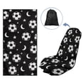 thumbnail image 5 of Xixirimido Car Accessories Sweat Towel Seat Cover Universal Non-Slip for Car Truck SUV Athletic Running Towel for Workout Outdoor Sport Activities, Soccer Balls Moon Stars, 2Pack, 5 of 8