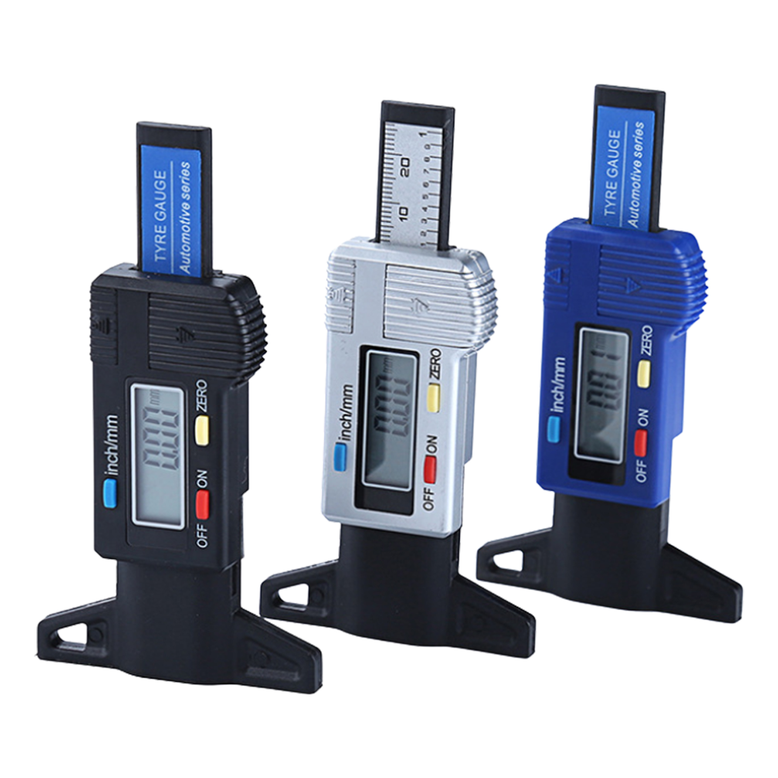 MEGAWHEELS Digital Tire Tread Depth Gauge Measurement Tool Support