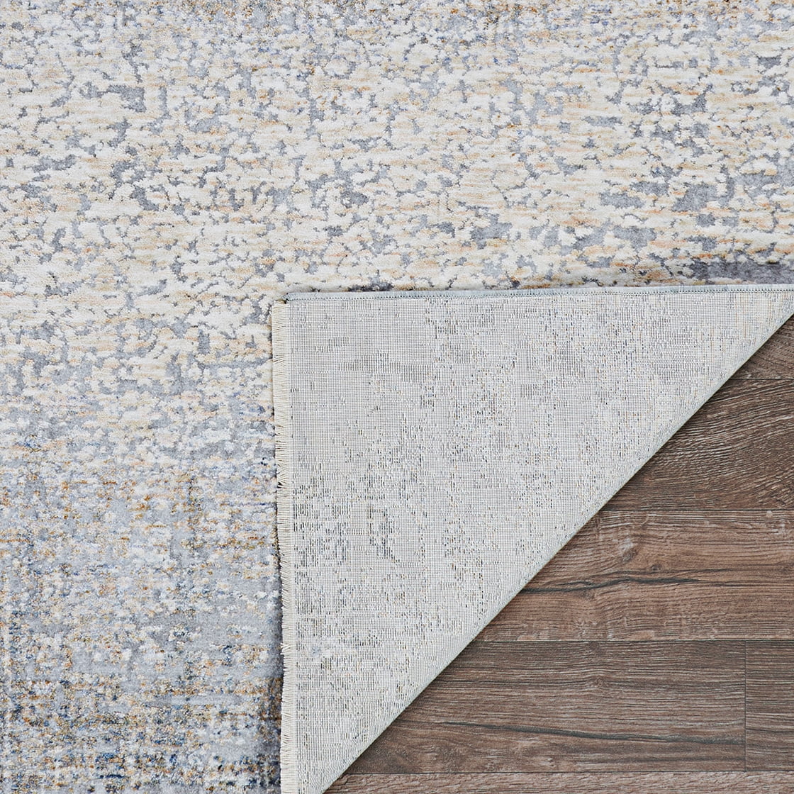 Couristan Couture Aquarelle Area Rug, 2'2" x 8'11" Runner, Pewter-Mode Beige