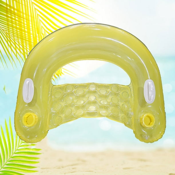 Adulto inflable plegable del anillo del asiento del agua de la tumbona del agua del PVC para la fiesta en la piscina de la playa FLhrweasw Nuevo